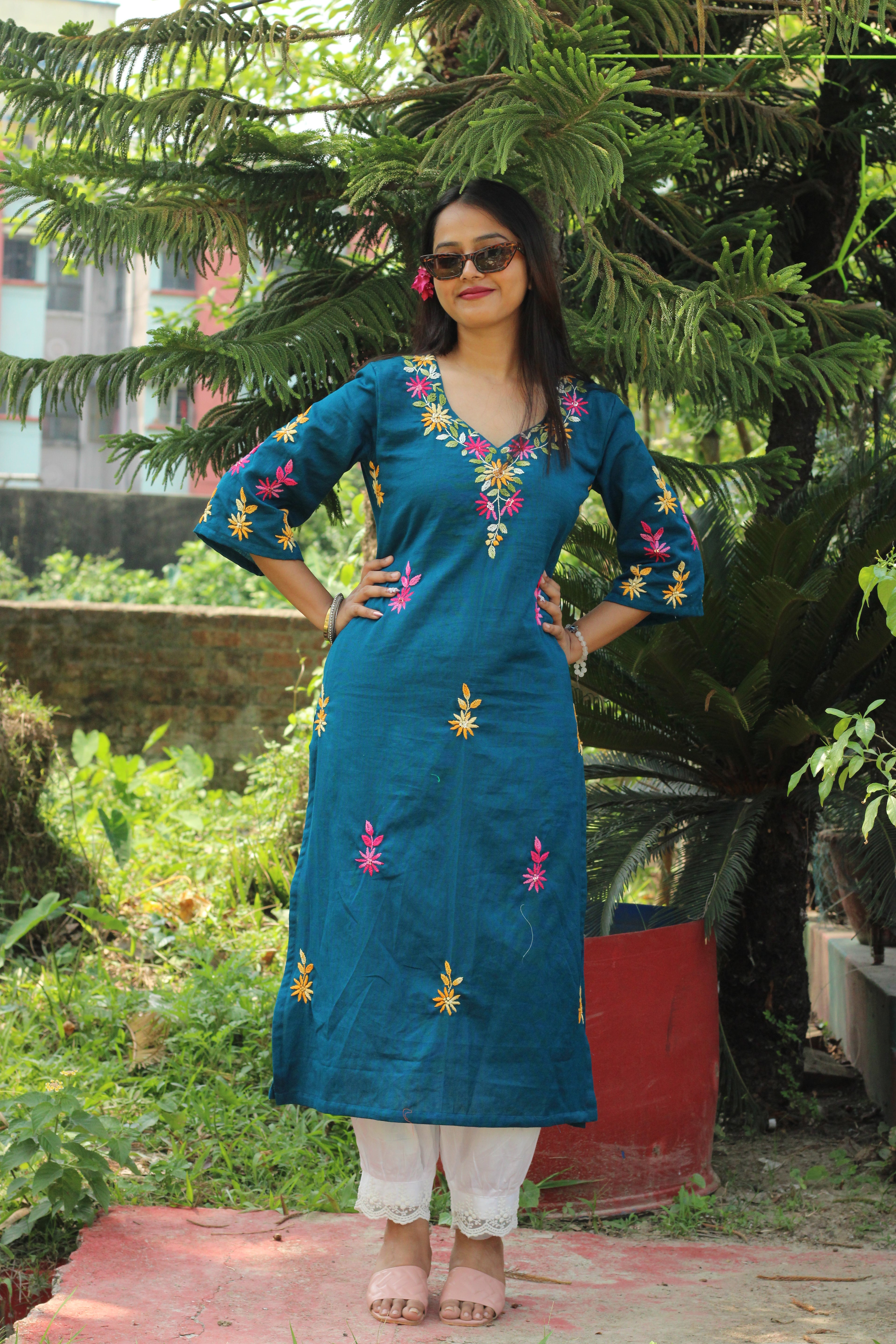 Zariya Bloom Kurta 💙